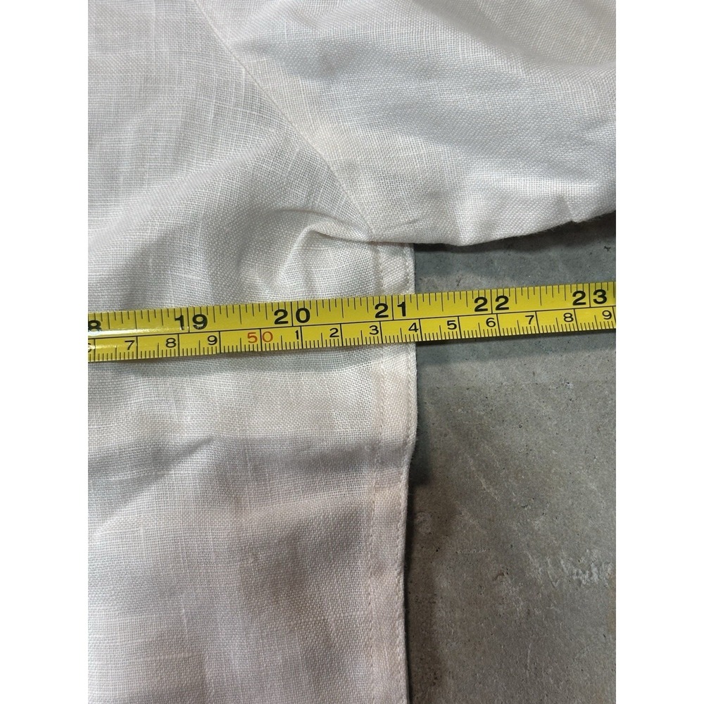 Levi's Redloop Cream Button Up Collared 100% Line… - image 6